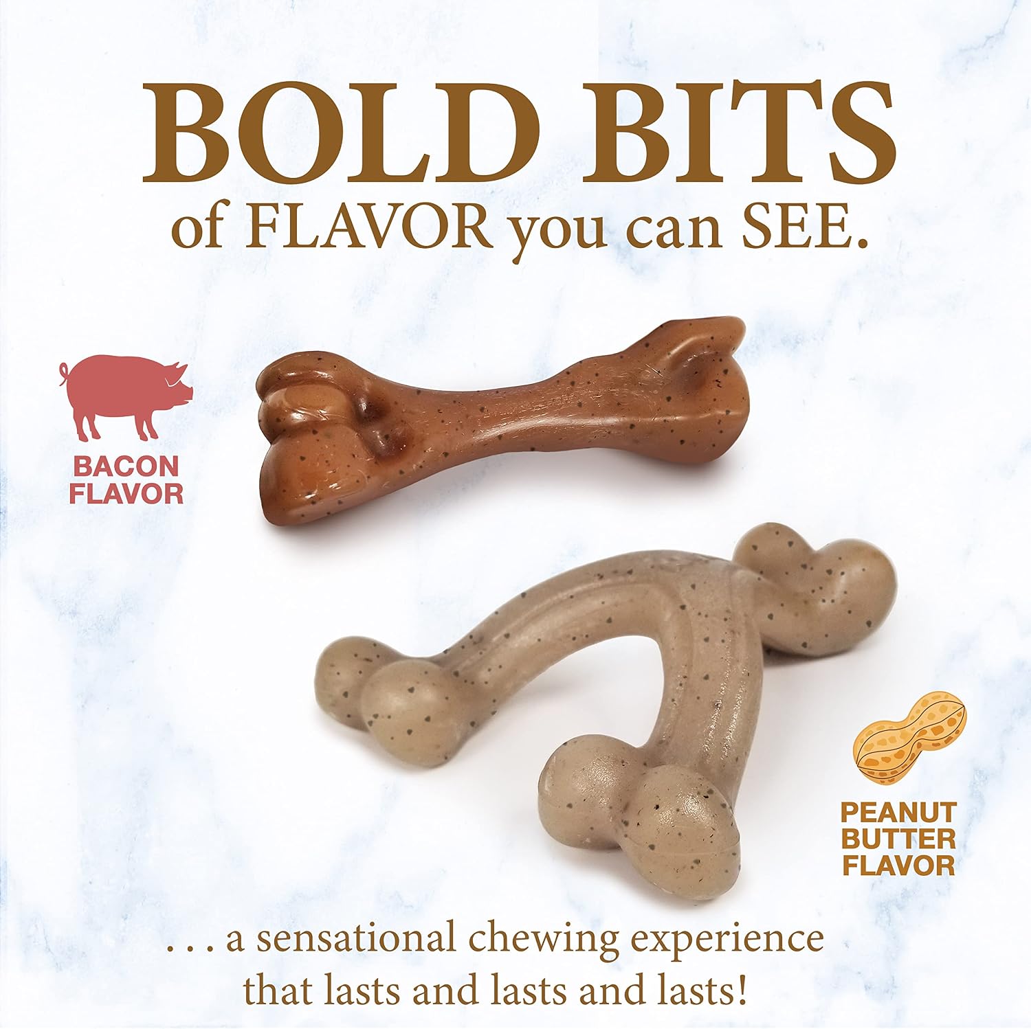 Nylabone Puppy Chew Gourmet Style Dog Chew Toys, Small, 2 Count image 3