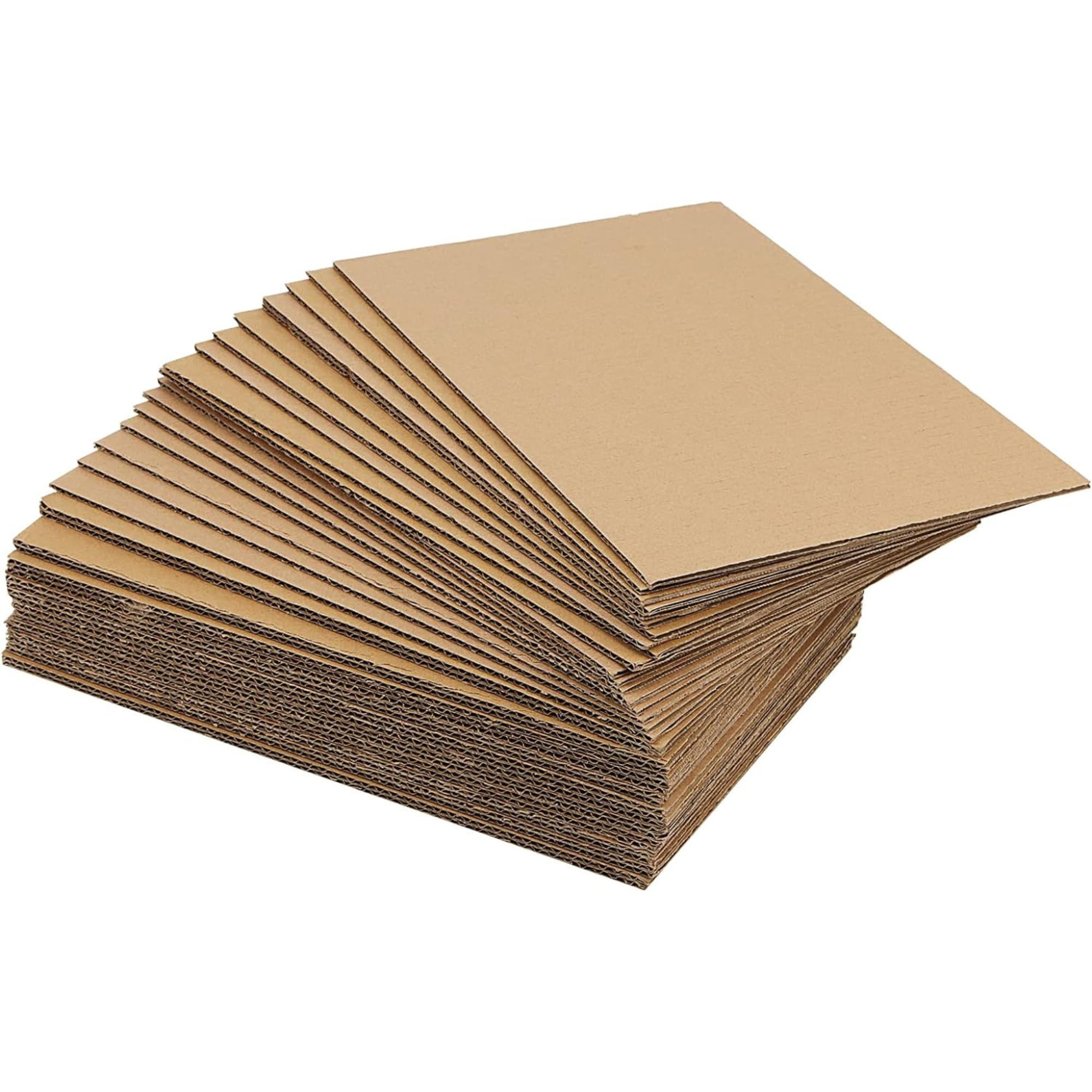 100 Pack 10x10 Inch Corrugated Cardboard Sheets - 2mm Thick Flat Layer Pads For Shipping, Packing & Crafts - View #10