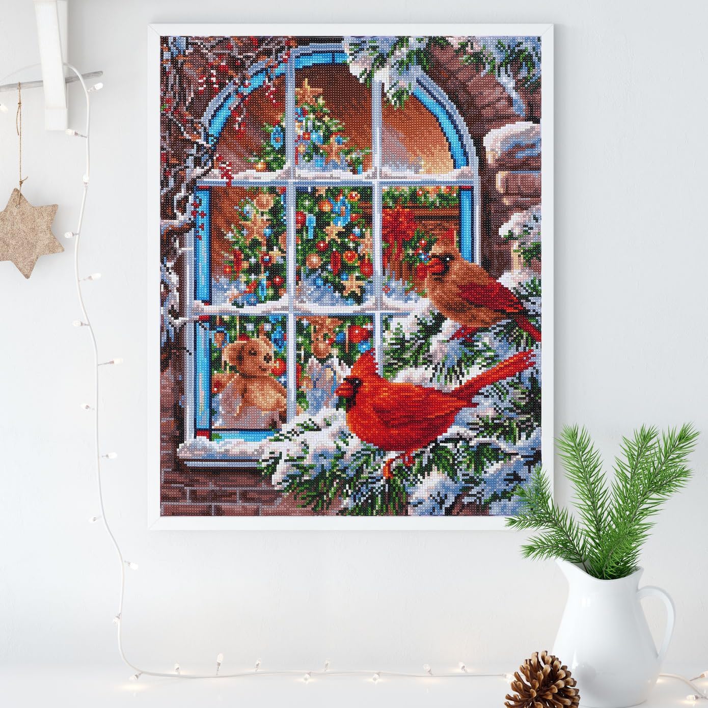 DIAMOND DOTZ Christmas Window Diamond Painting Kits for Adults - Diamond Art Kits a Relaxing Creative Craft Kit with Dotz Gems