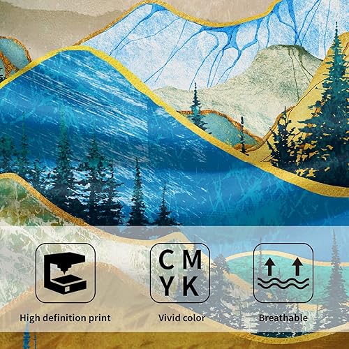 Vista 403 de Giwawa Juego de 2 toallas de mano de hojas marrones, toallas de baño bohemias suaves y delgadas, altamente absorbentes, decorativas, para cocina