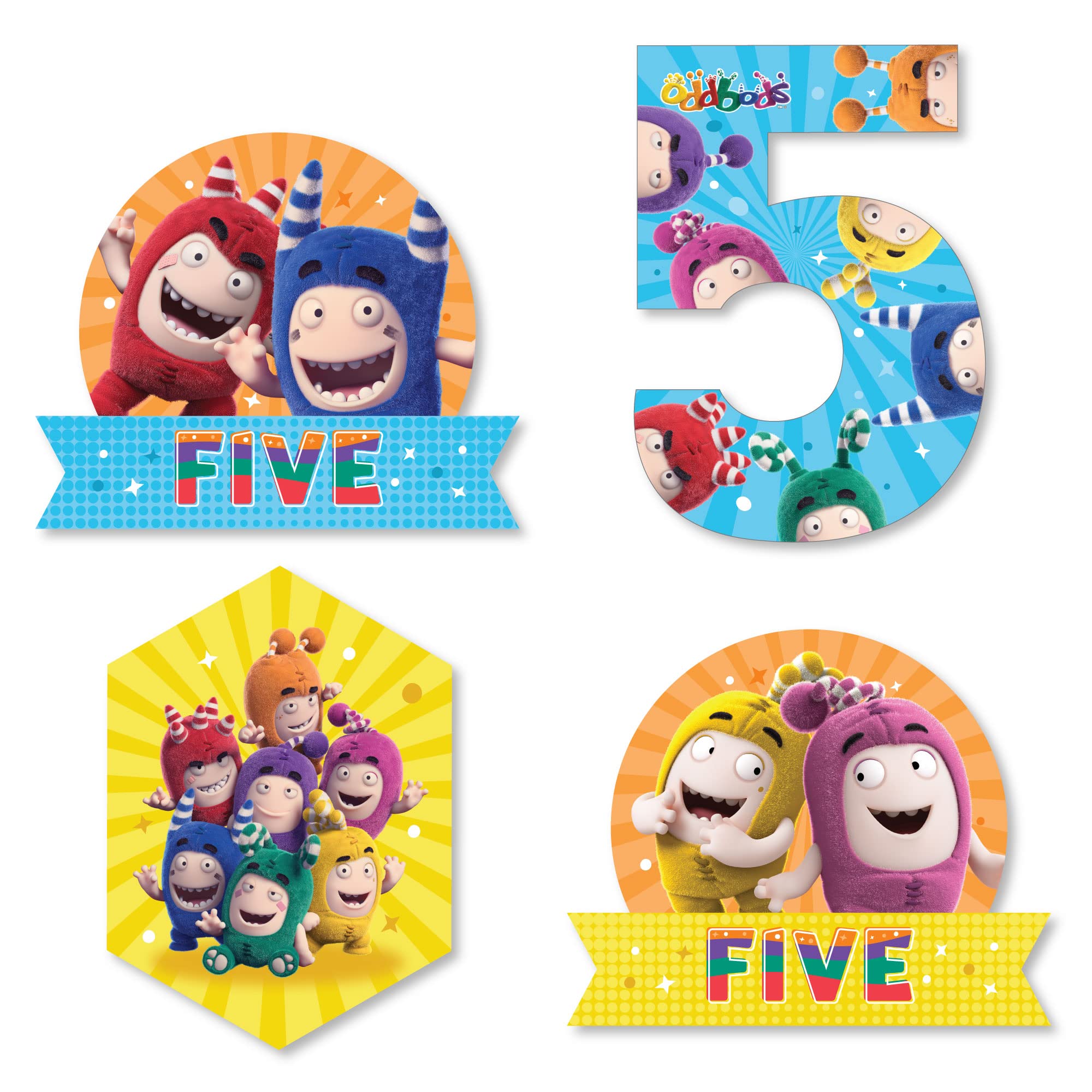 Buy 5th Birthday Oddbods DIY Shaped Kids Fifth Birthday Party Cut buy-5th-birthday-oddbods-diy-shaped-kids-fifth-birthday-party-cut