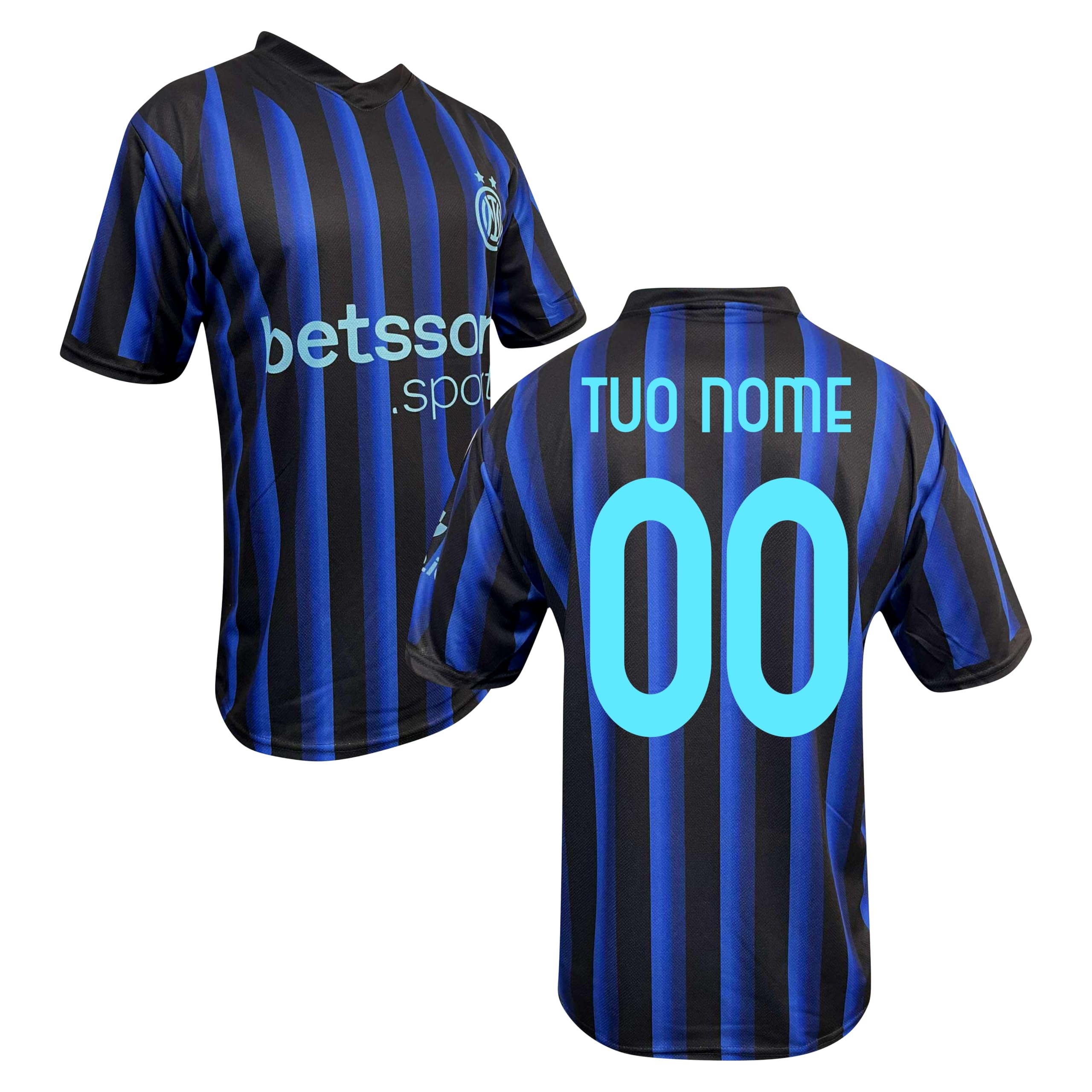 Maglia I N T E R neroblu Bambino Adulto Ufficiale Personalizzata
