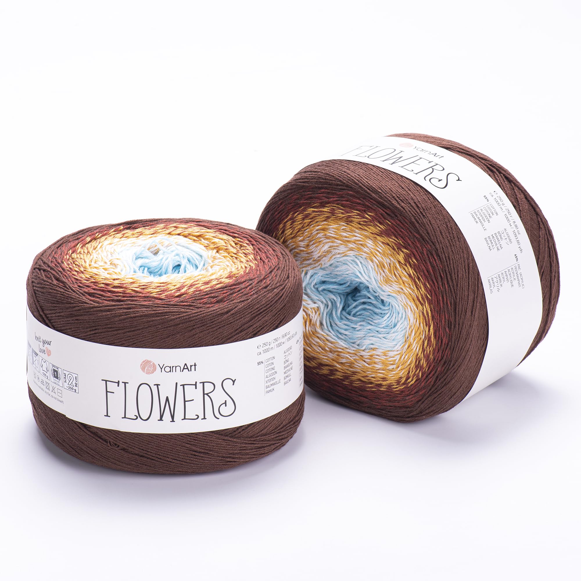 YarnArt El Örgü İpi FLOWERS, 296, 2x250 gr