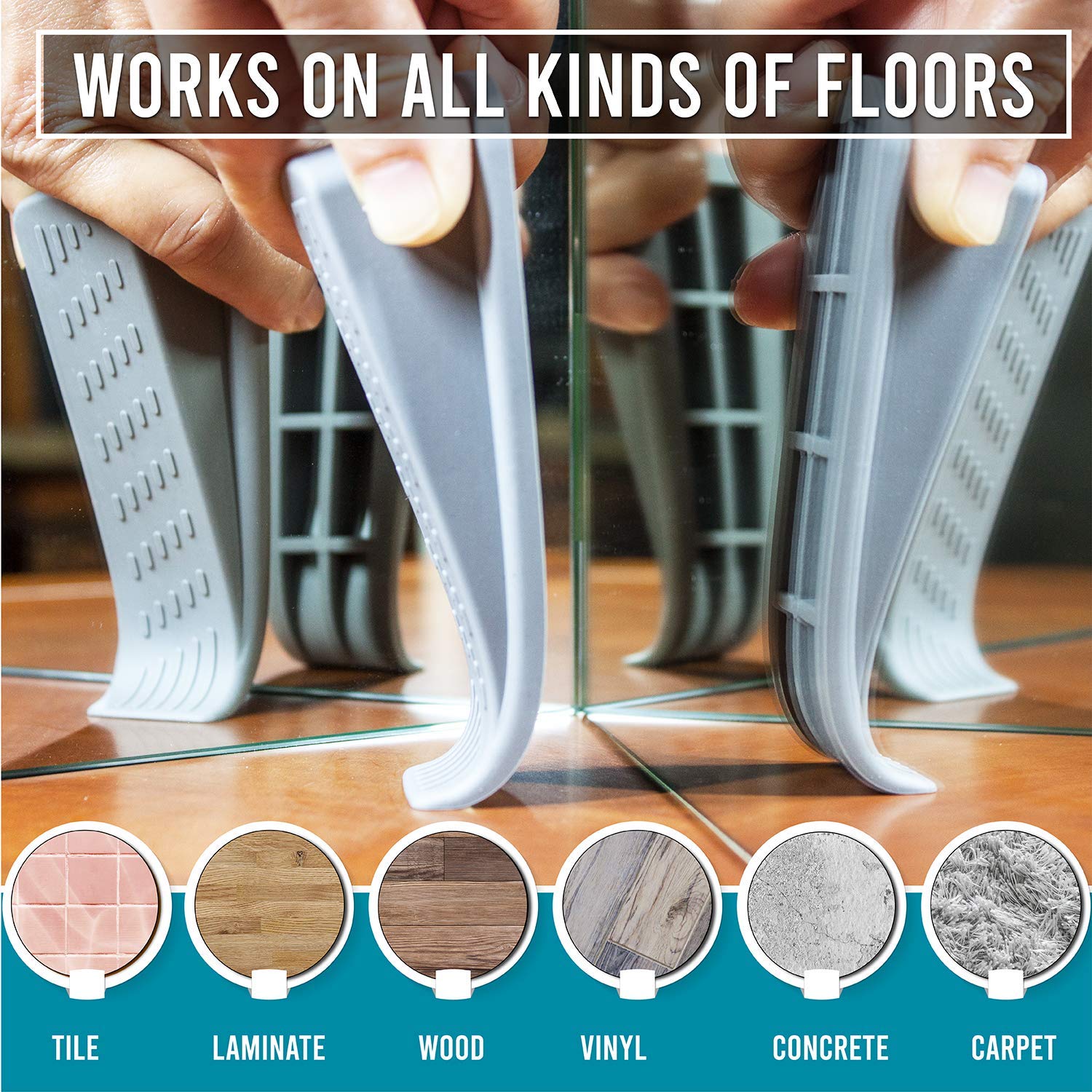 HOYAHH Door Wedge Stopper Door Stops for FloorDoor Stop Wedge Rubber