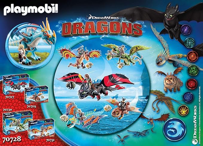 Amazon.com: Playmobil Dragon Racing: Astrid and Stormfly ...