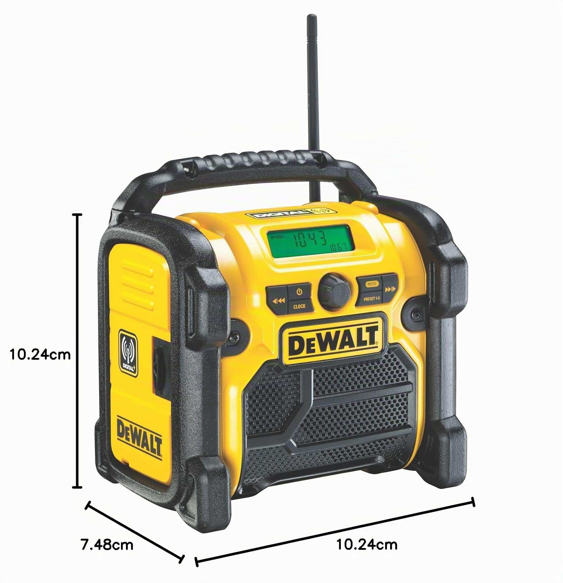 DEWALT radio de chantier DEWALT dcr020 xr digital radio (10.8v 14.4v 18v)
