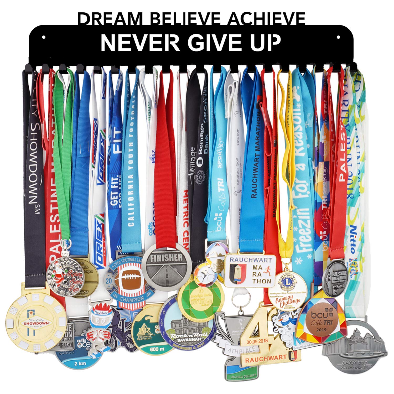 Buy Race Sports Medal Holder Display Hanger Rack Frame Black Finish