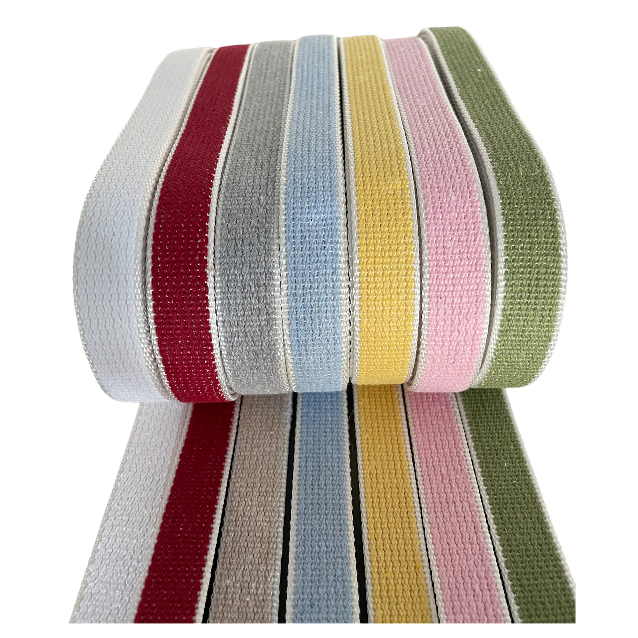 Sangle en coton robuste 22 mm pour store Couleurs assorties pour fenêtres et porte-fenêtre (50 mètres, bleu ciel)