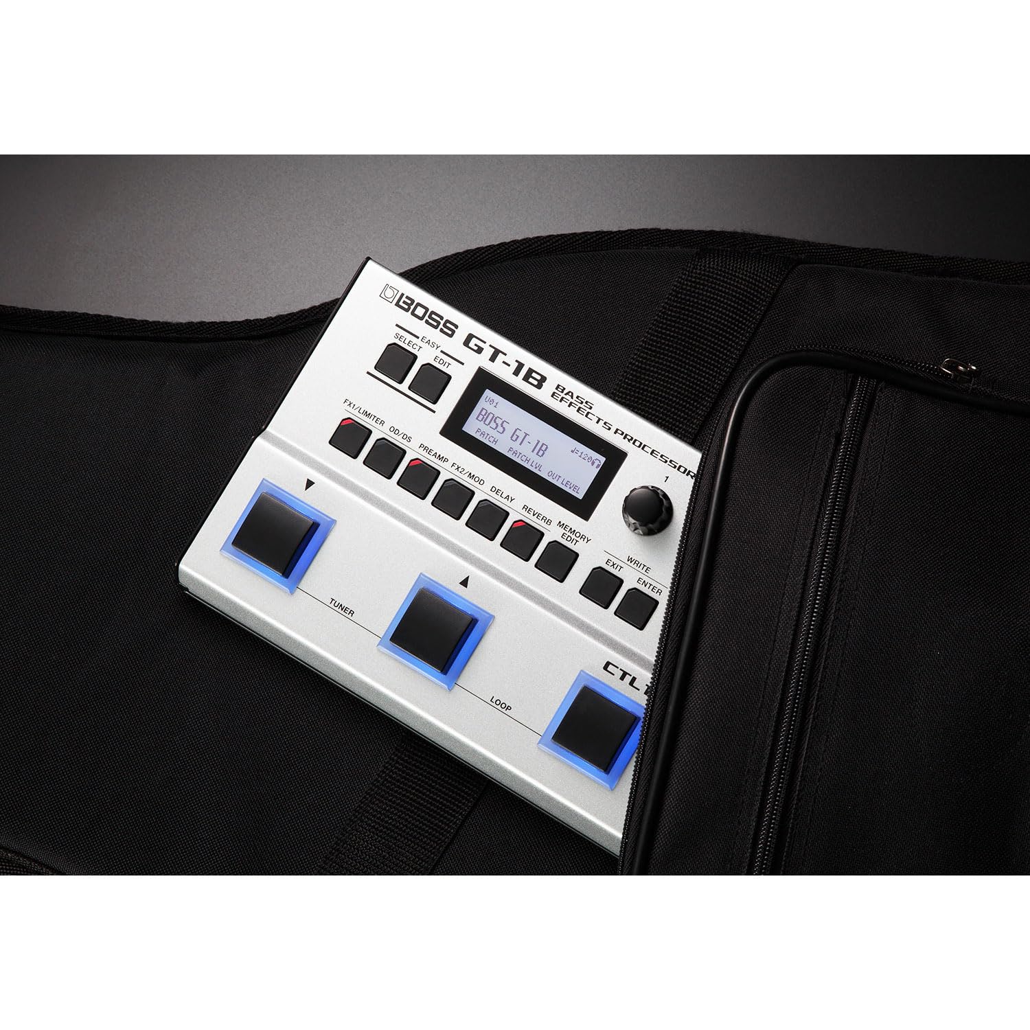 Boss GT-1B mobiles Multi-Effektgerät für Bass + keepdrum Netzteil