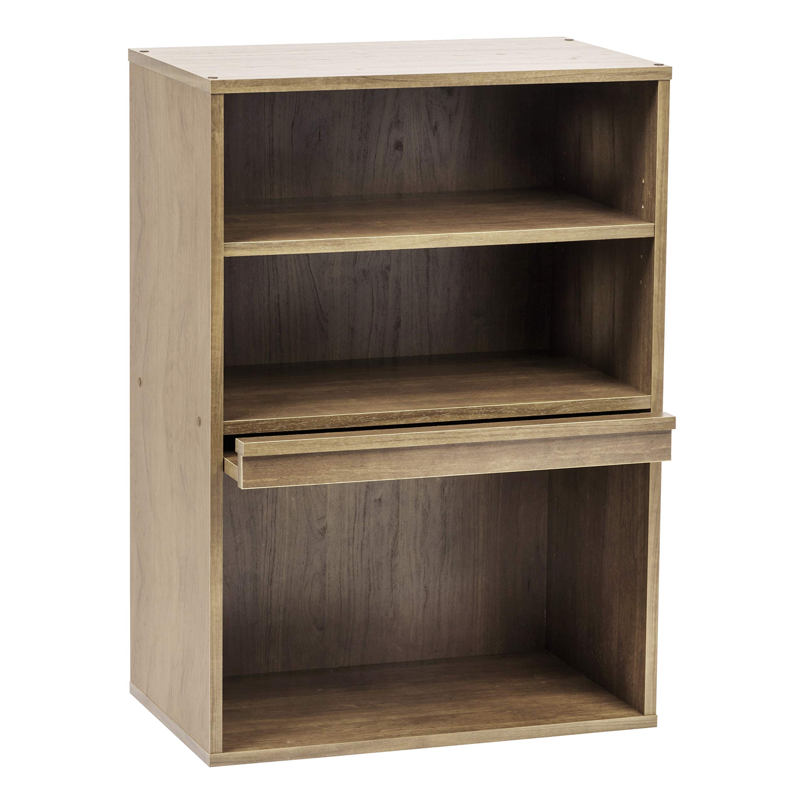 Iris Ohyama, Storage unit with 2 folding doors/Wooden Cabinet/Flap