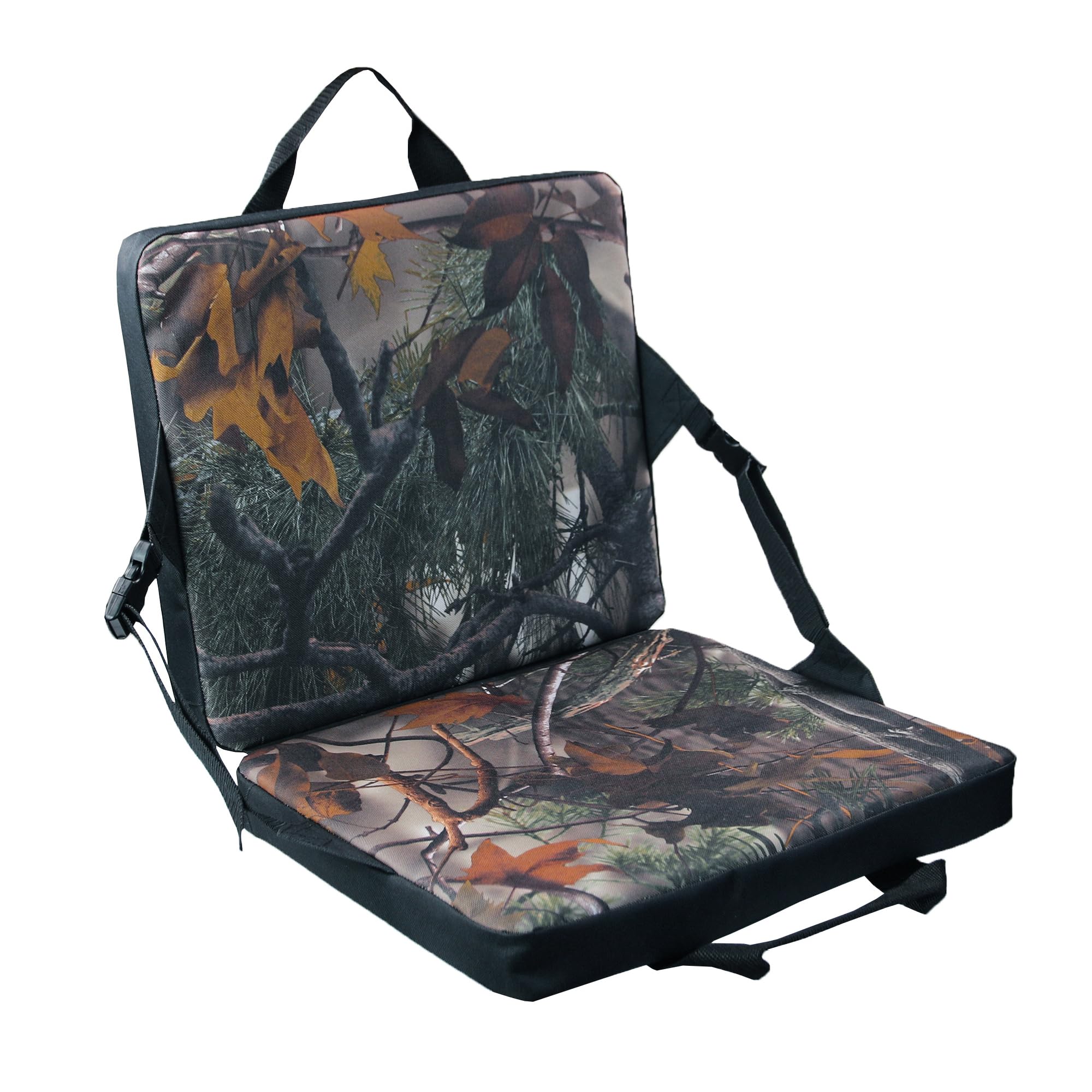 MYDAYSTree Stand Seat Cushion, Camo Foam Mat, Treestand Hunter Seat Pad with Back Rest, Great for Outdoor Sports, Adventure Field,Hunting, Camping, Picnic and Fishing