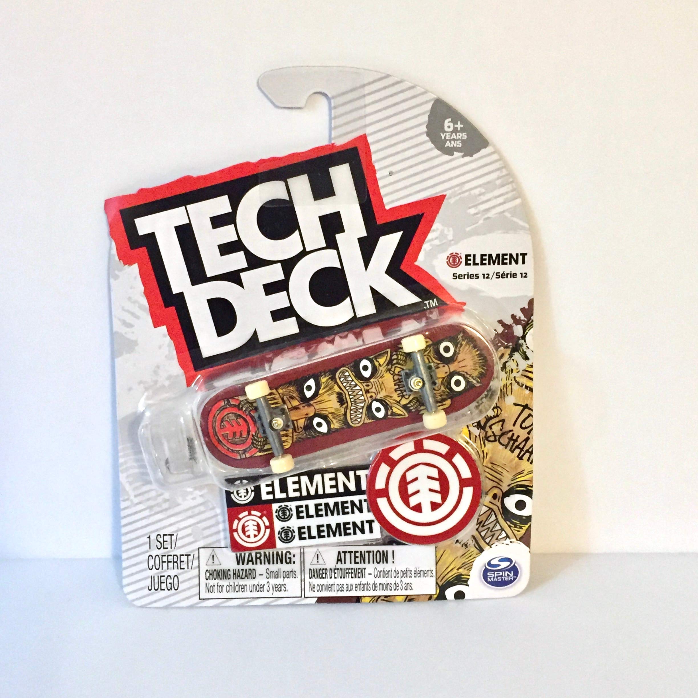 Tech Deck Element Series 12 Tom Schaar Tiki Fingerboard