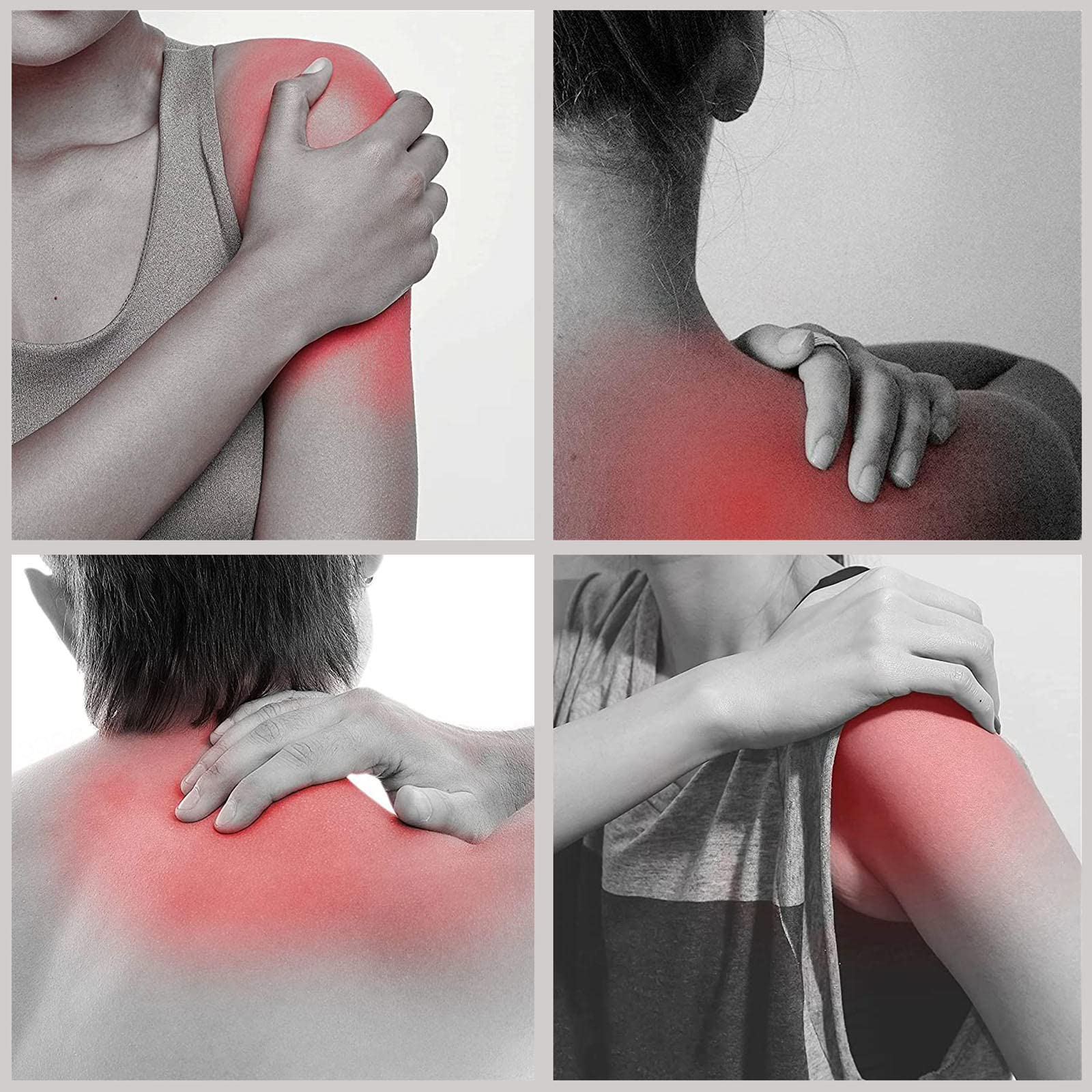 Supporto per Spalla, Tutore per Spalla Regolabile Supporto per Tracolla per Donne e Uomini, Sollievo per Lesioni alla Spalla Distorsione, Adatto per Spalla Destra e Sinistra,Black