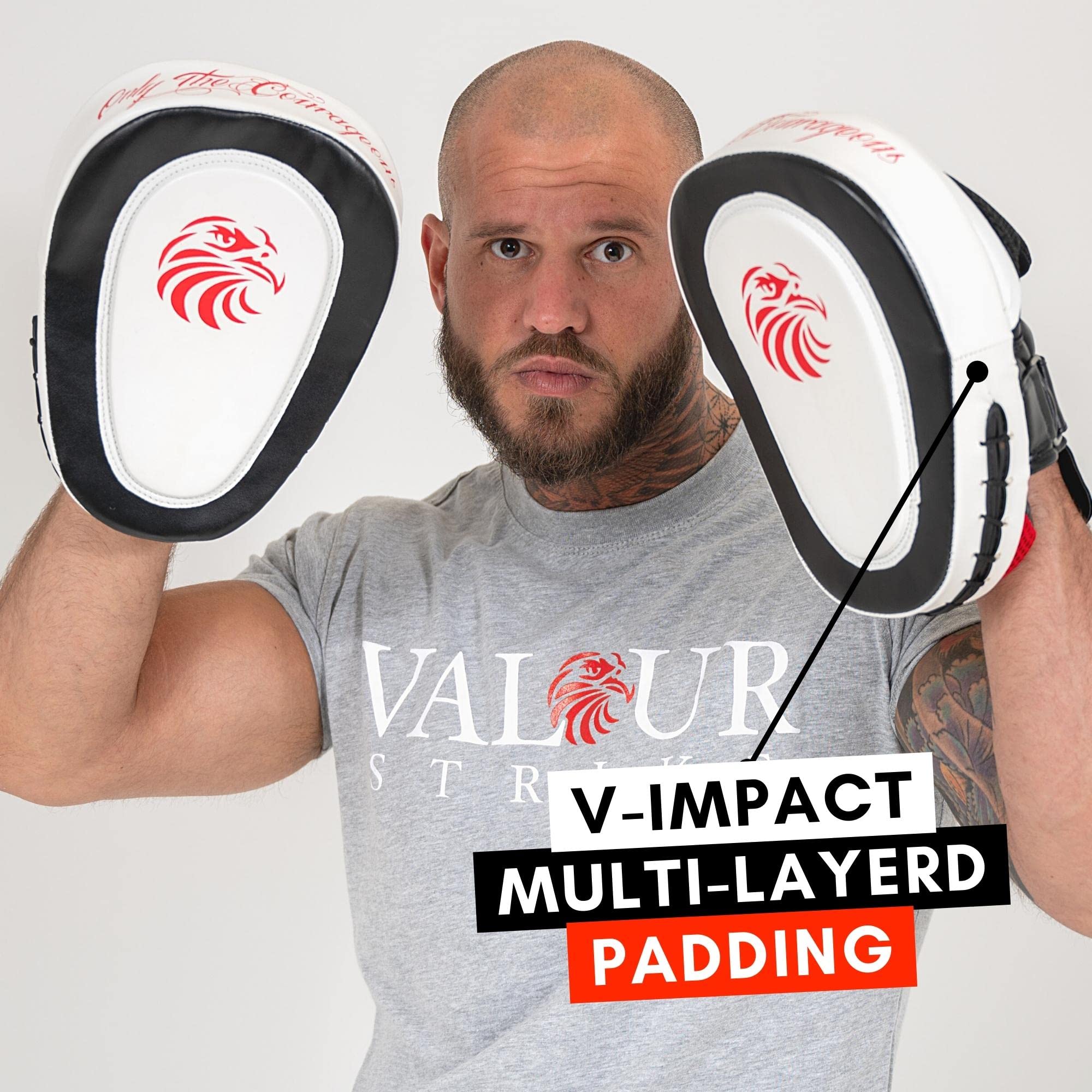 Pratzen für Boxen/MMA mit Schnalle, SchlagpolsterMuay Thai, Kickboxen, Bewegung, Trainingsausrüstung, Karate, Taekwondo, Martial Arts, Valour Strike®