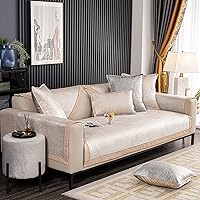 Vista 9 de Fundas de sofá refrescante de verano para 1, 2, 3, 4 asientos, asiento reclinable transpirable de seda helada, antideslizante, protector de muebles