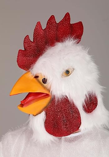 Miniatura 3 de Disfraz de gallo blanco de lujo para adulto