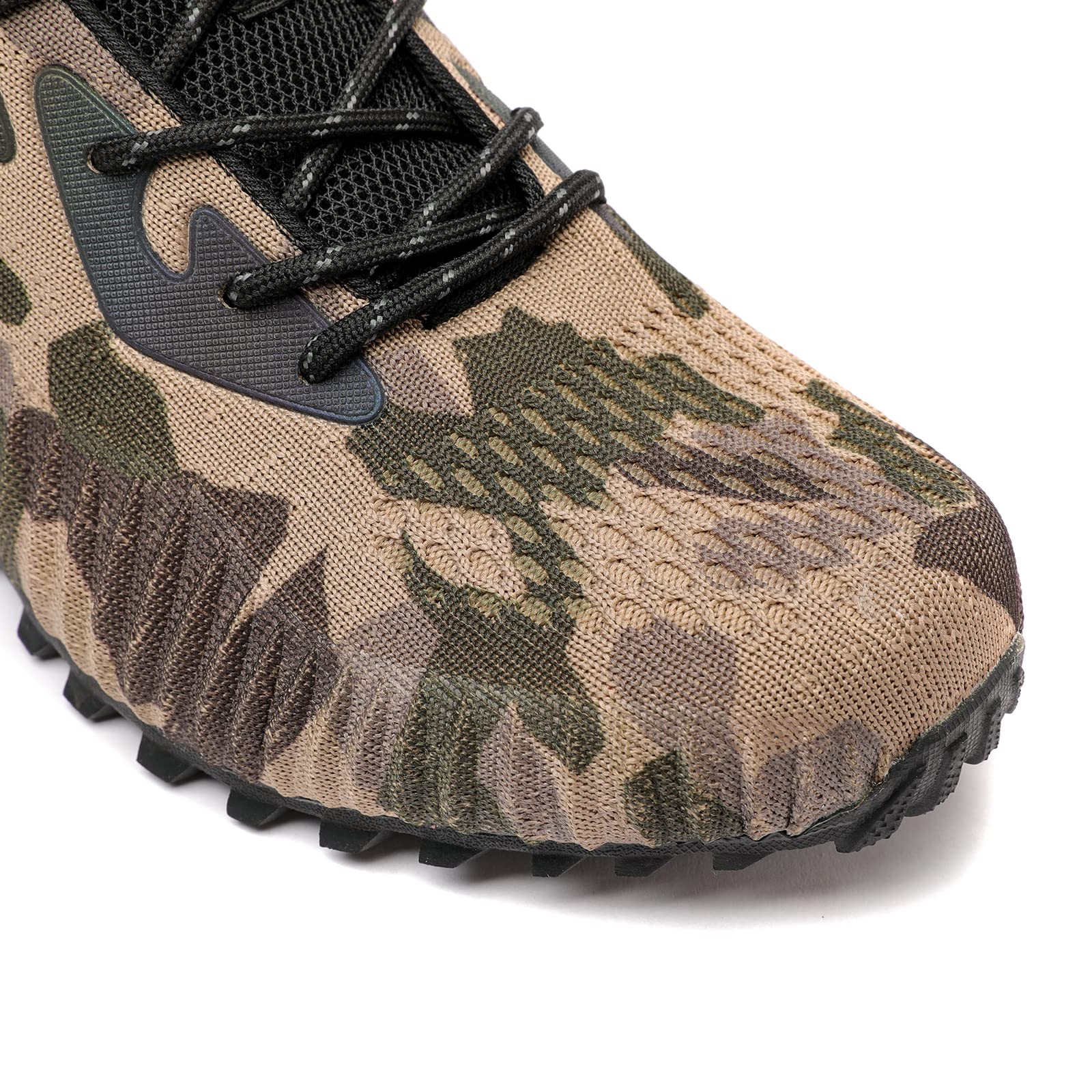 Kricely Scarpe Trail Running Uomo Traspiranti Trekking Camuffare 46 | Scarpe leggere e traspiranti, suola resistente, ideali per trail, trekking, fitness, camminate e attività outdoor