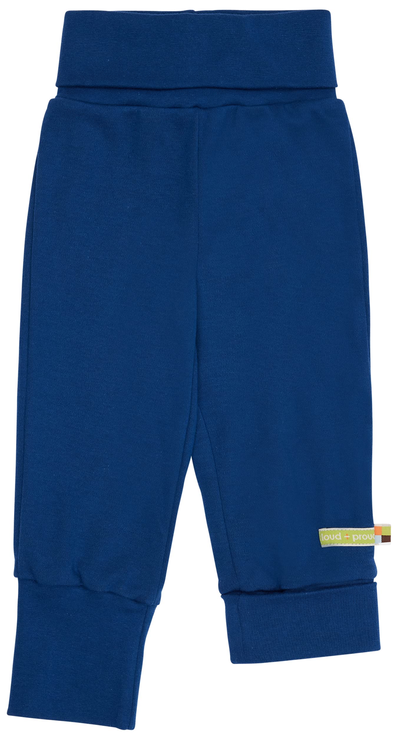 loud + proud Baby Mitwachs-Hose, GOTS Zertifiziert Pants, Ultramarine, 86/92 cm