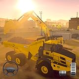 Realistic Construction Fleet: Operate authentic excavators, cranes, dozers, and trucks.