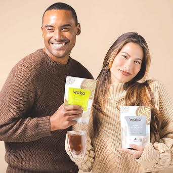 Waka Instant Tea Mix, 2 Bag Bundle - 100% Leaves, No Additives, Unsweetened Powders - Kenyan Black, Classic Green (4.5oz Each)