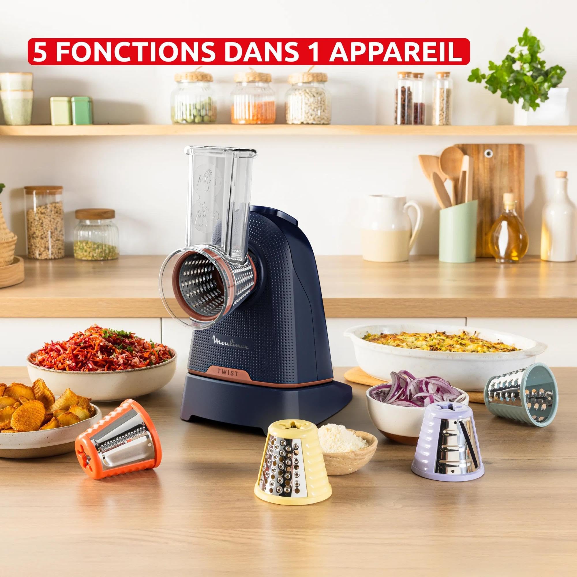 Moulinex Fresh Express Twist, Découpe-légumes, Service direct dans