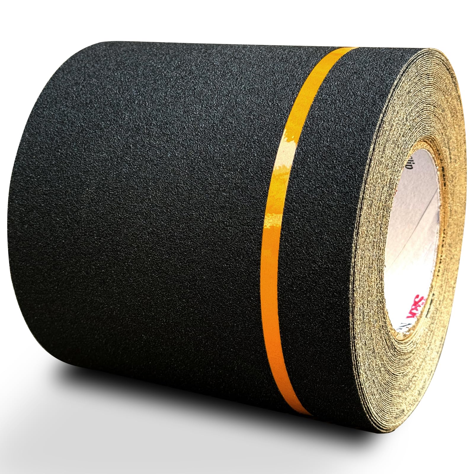 S&X Heavy Duty Anti Slip Tape 6 Inch x 60 Ft, 2X Longer Enhanced Adhesive Grip Tape with Reflective Strip, Outdoor Stair Treads Non-Slip for Steps Ramps Boats Decks Long-Lasting