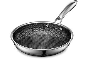 Hex Clad Hybrid Nonstick Stay-Cook Handle Frying Pan - 8 Inch