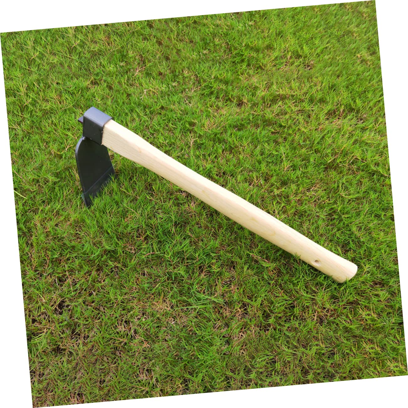 Toyvian Azada De Jardinería De Acero Herramienta Manual De Jardinería Mango De Madera Para De Flores Deshierbe y Plantación Al Aire Huerto o Jardín