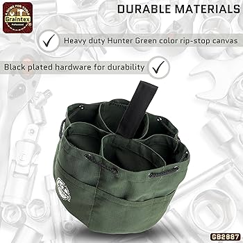 JAM1。　キャンバス Graintex 18 Pockets Grab Bag Rip-stop Canvas Drawstring