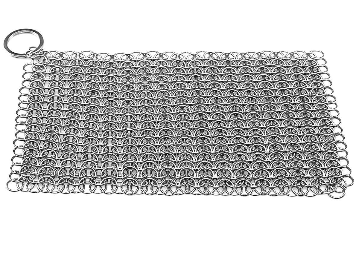 Brosse à récurer en acier inoxydable 316 20,3 x 15,2 cm pour poêles et barbecues
