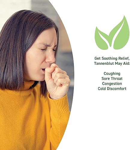 Miniatura 5 de Hubner Tannenblut Preparación de hierbas orgánicas, jarabe para la tos de miel, apoyo para el resfriado y el dolor de garganta, alivio calmante,