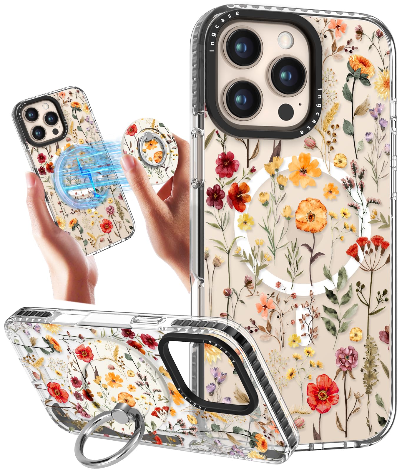Coque iPhone 16 Pro Max antichoc en TPU rétro compatible MagSafe - 7