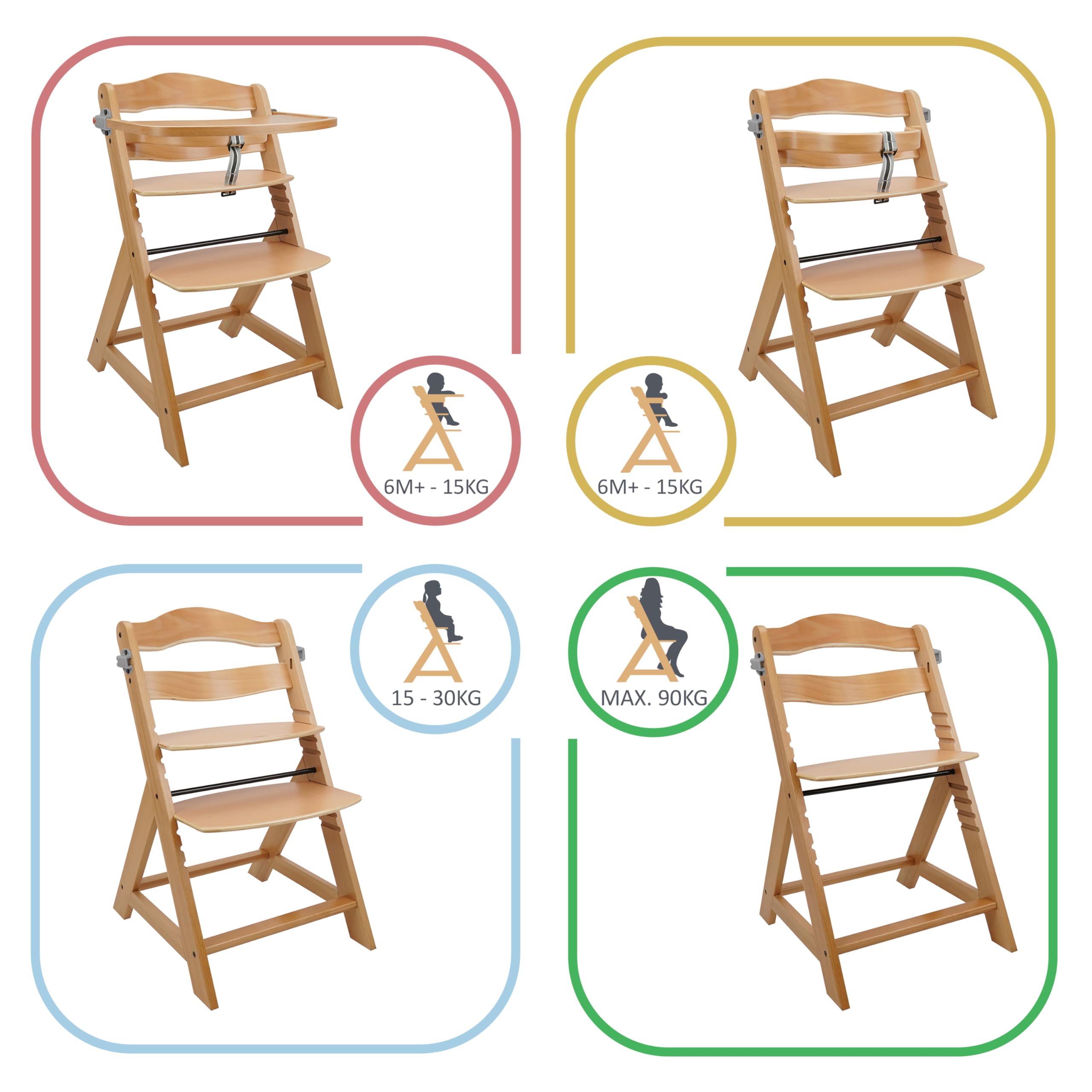 Tragbarer multifunktion aler Hochstuhl für Babys für Babys mit Schaukel pferd ho
