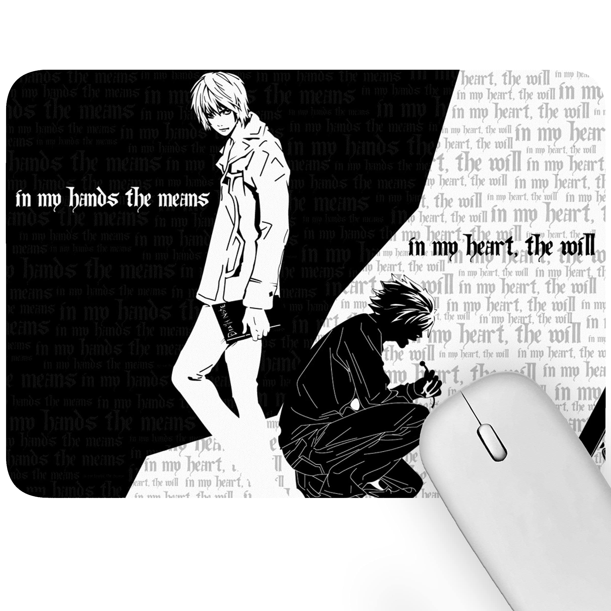 Artich Anime Gaming Office Laptop/Computer Designer Mouse Pad with Super Soft Rubber Base & Anti Skid Smooth Surface Lycra Cloth for Silky Touch (Death Night Dark and Light)-picture-12