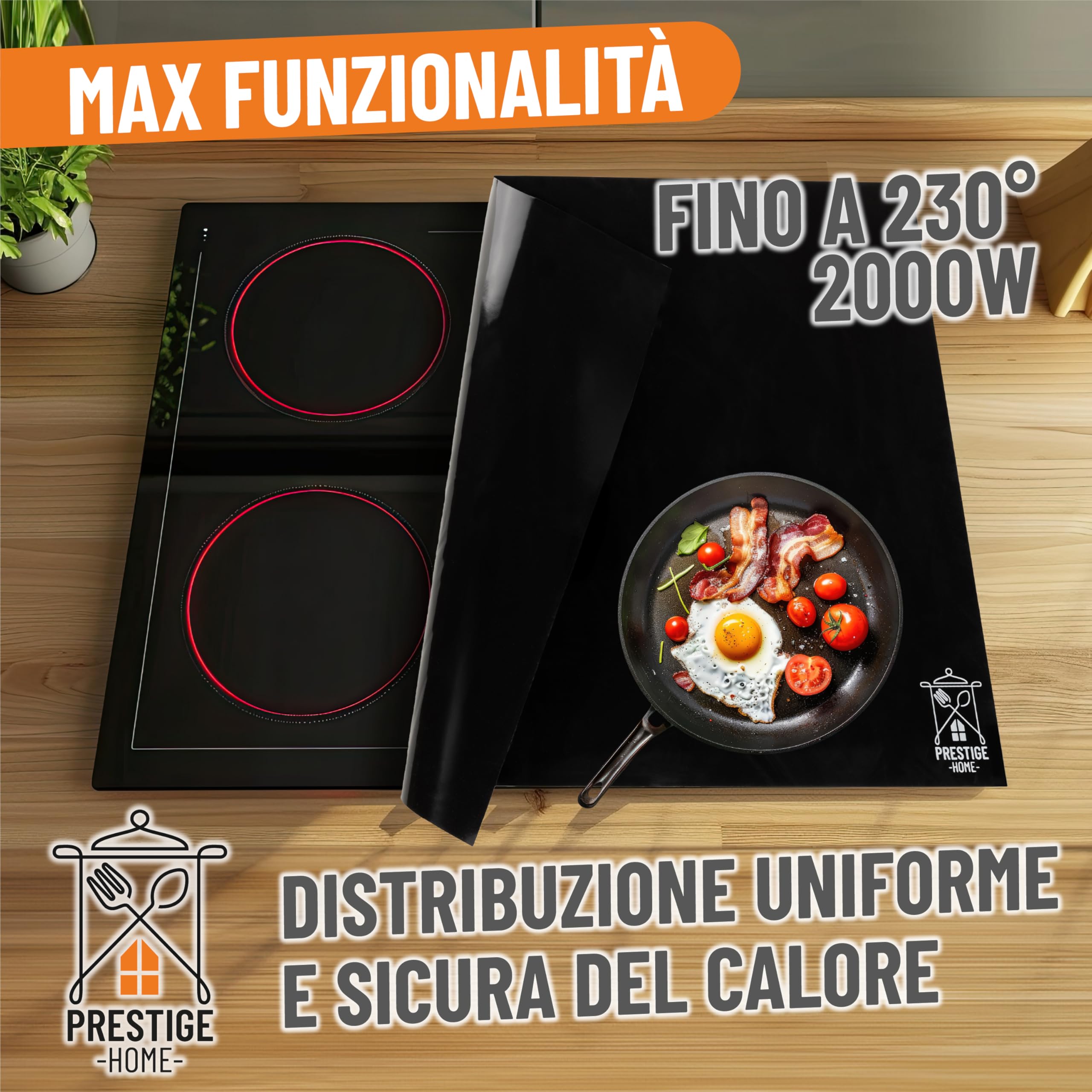 Protezione Piano Induzione, Copri Piano Induzione per Piano Cottura Cucina, Copertura 60 * 50 cm, PH001
