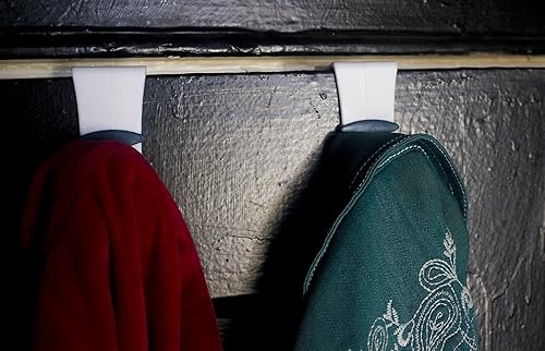 Miniatura 4 de TidyHouse - Juego de colgadores de metal para colgar sobre la puerta para ahorrar espacio, organiza dormitorio, baño, armarios, camisas para colgar