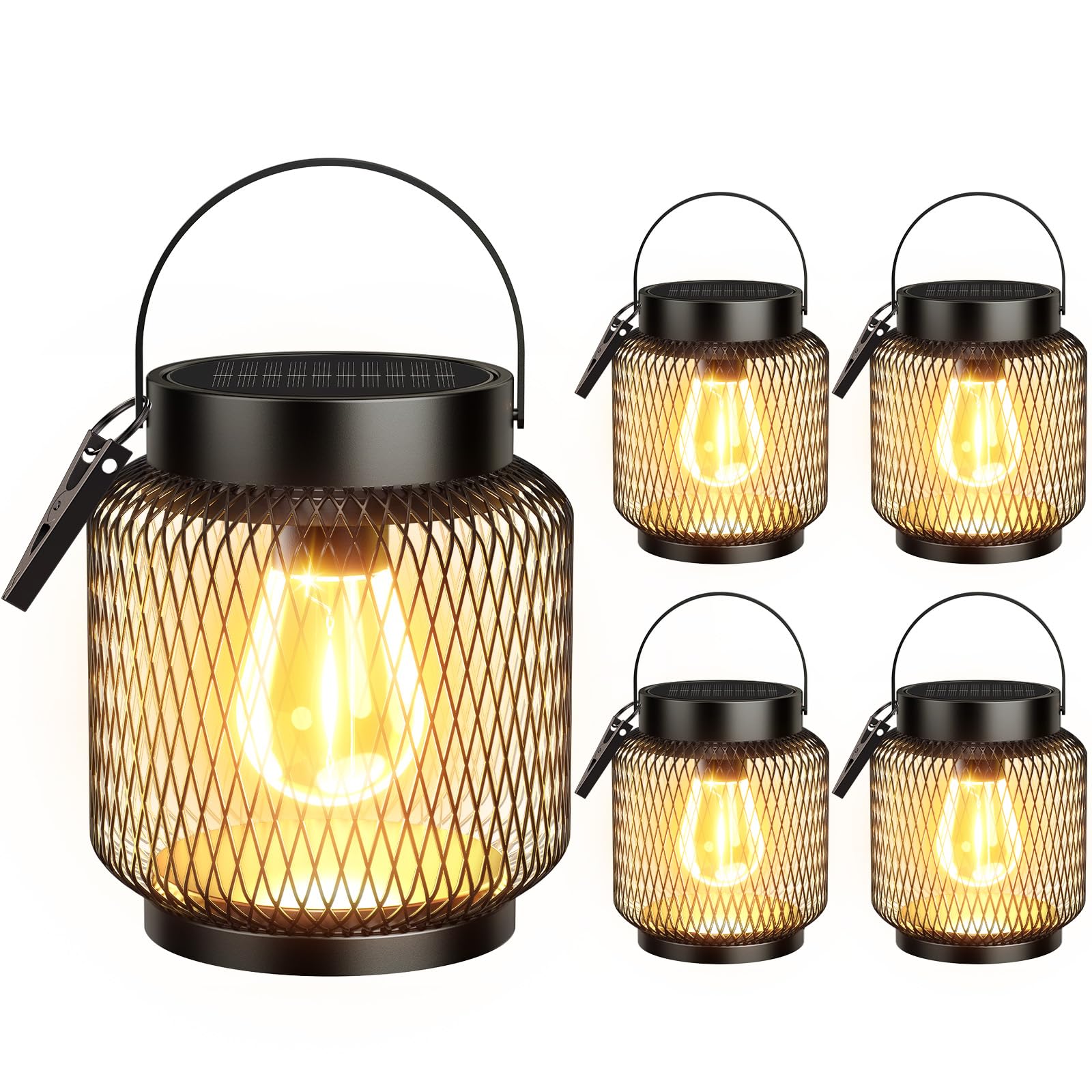 KOOPER Metal Solar Lanterns 4 Pack