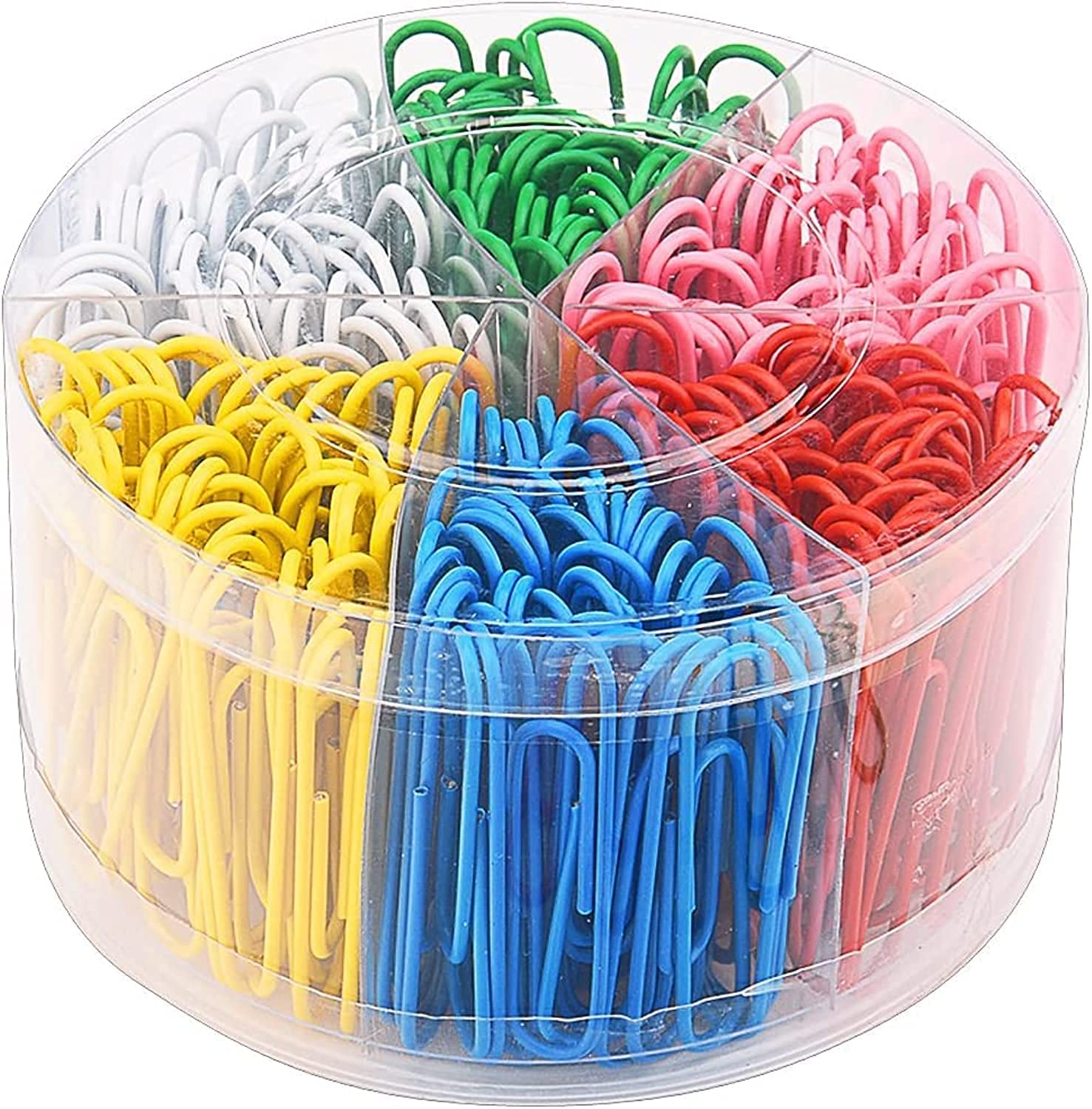 Premify 300Pcs Large Paper Clips Sturdy, 2”/ 50mm Jumbo Size Paperclips, Heavy Duty Tight Grip Reusable Metal Bright Colored Paper Clip, Clamps for Home, Office, School Stationery Document
