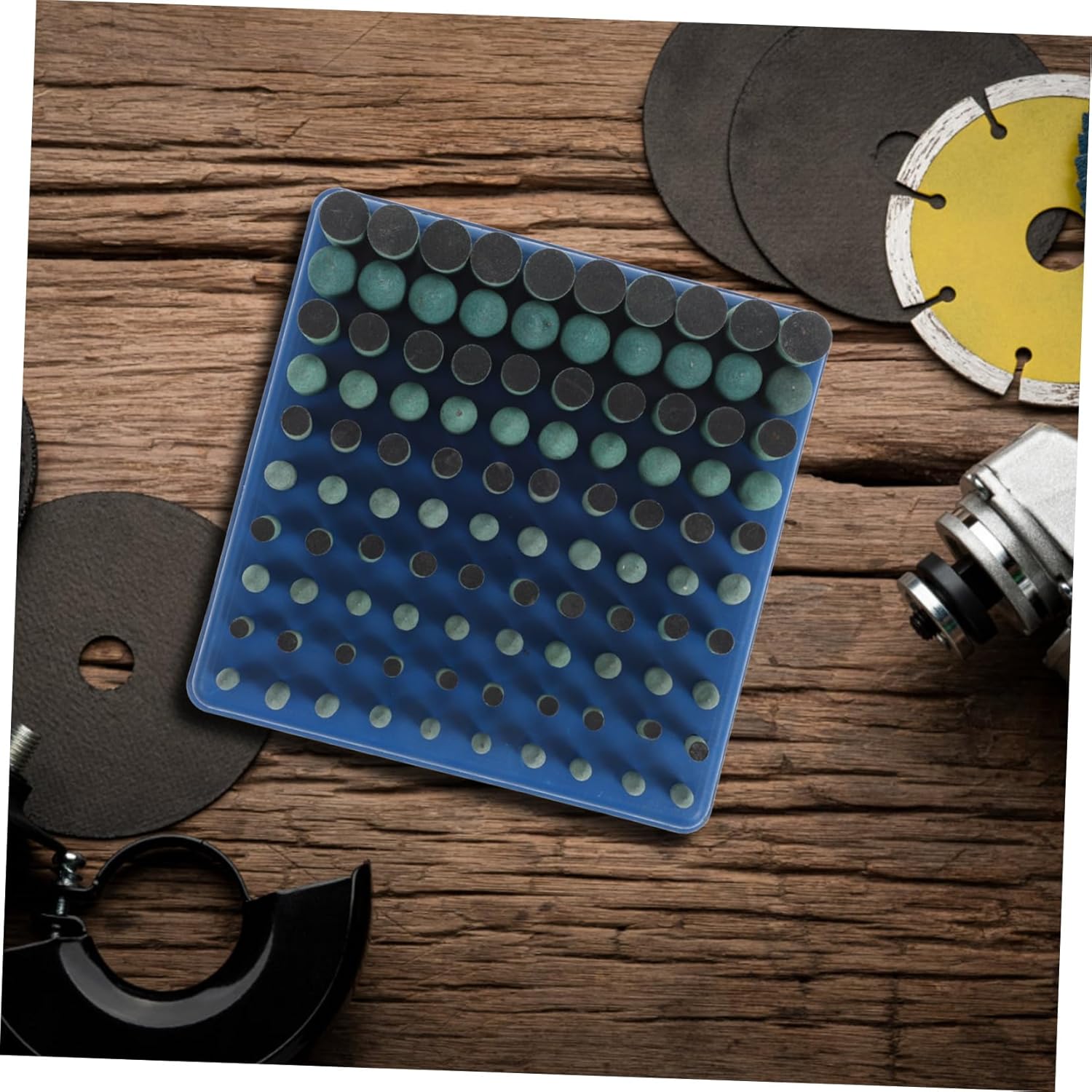 Homoyoyo Grinding Stones Abrasive Mounted Points for Versatile Lightweight Grinding Wheels Quick Replacement Sanding Bits Green Rubber Mounted Heads