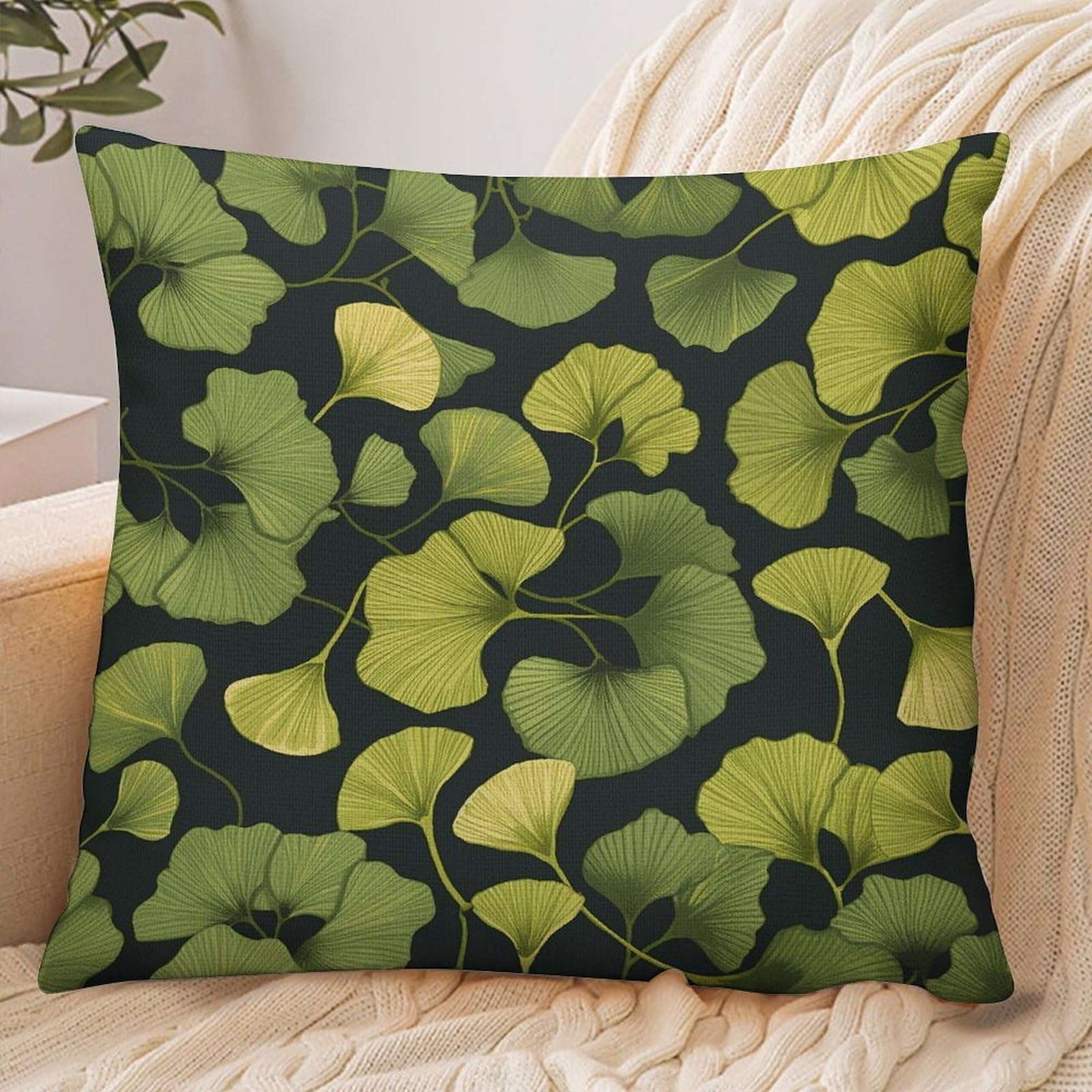 Fekiloot Style Ginkgo Biloba Pillowcase Pillow Sham Pillow Case