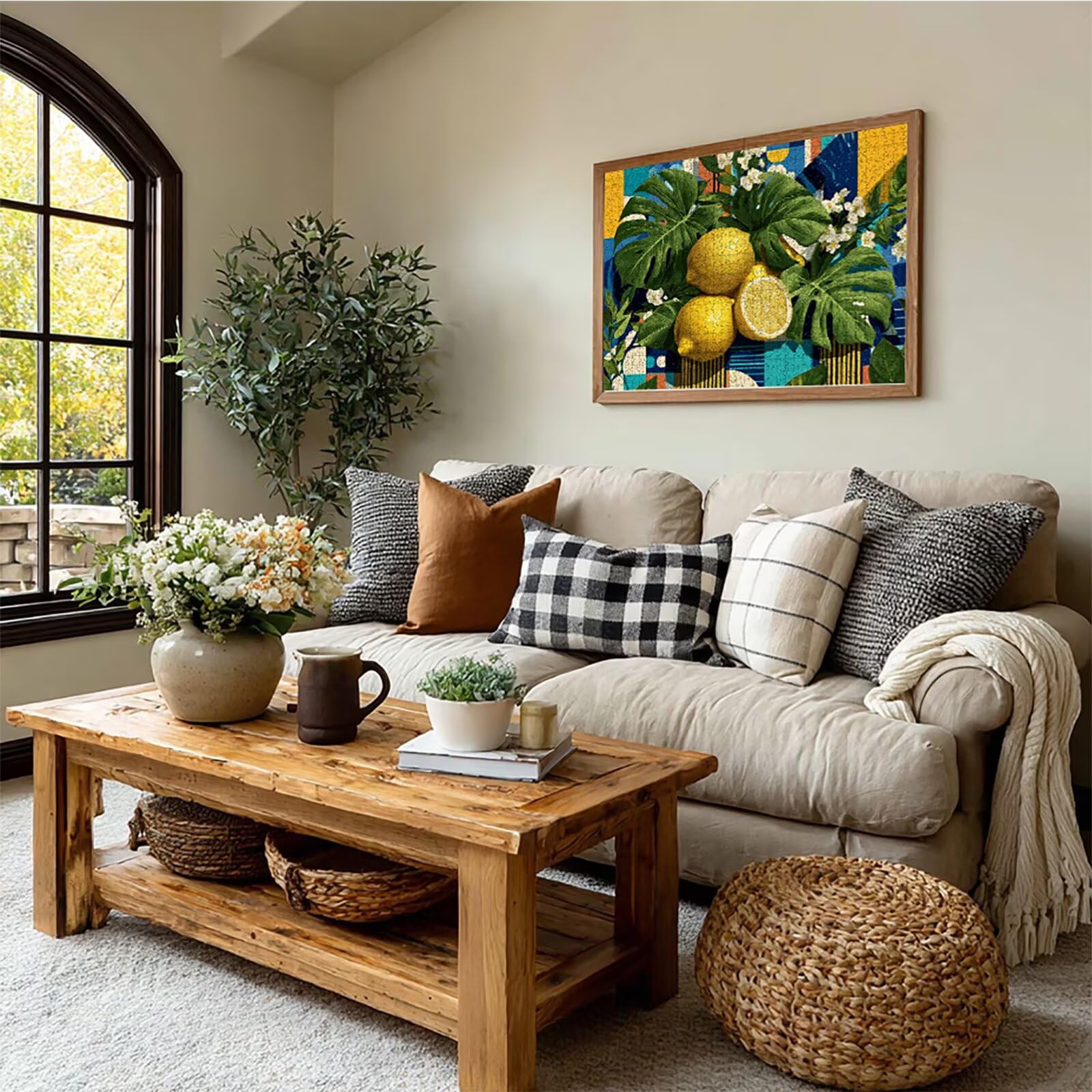 Puzzle 2000 elementów dla dorosłych roślin, drewniane puzzle 99 x 70 cm, dla mężczyzn kobiet starszych seniorów, części ściśle do siebie pasują, dekompresja, dekoracja ścienna, prezenty dla