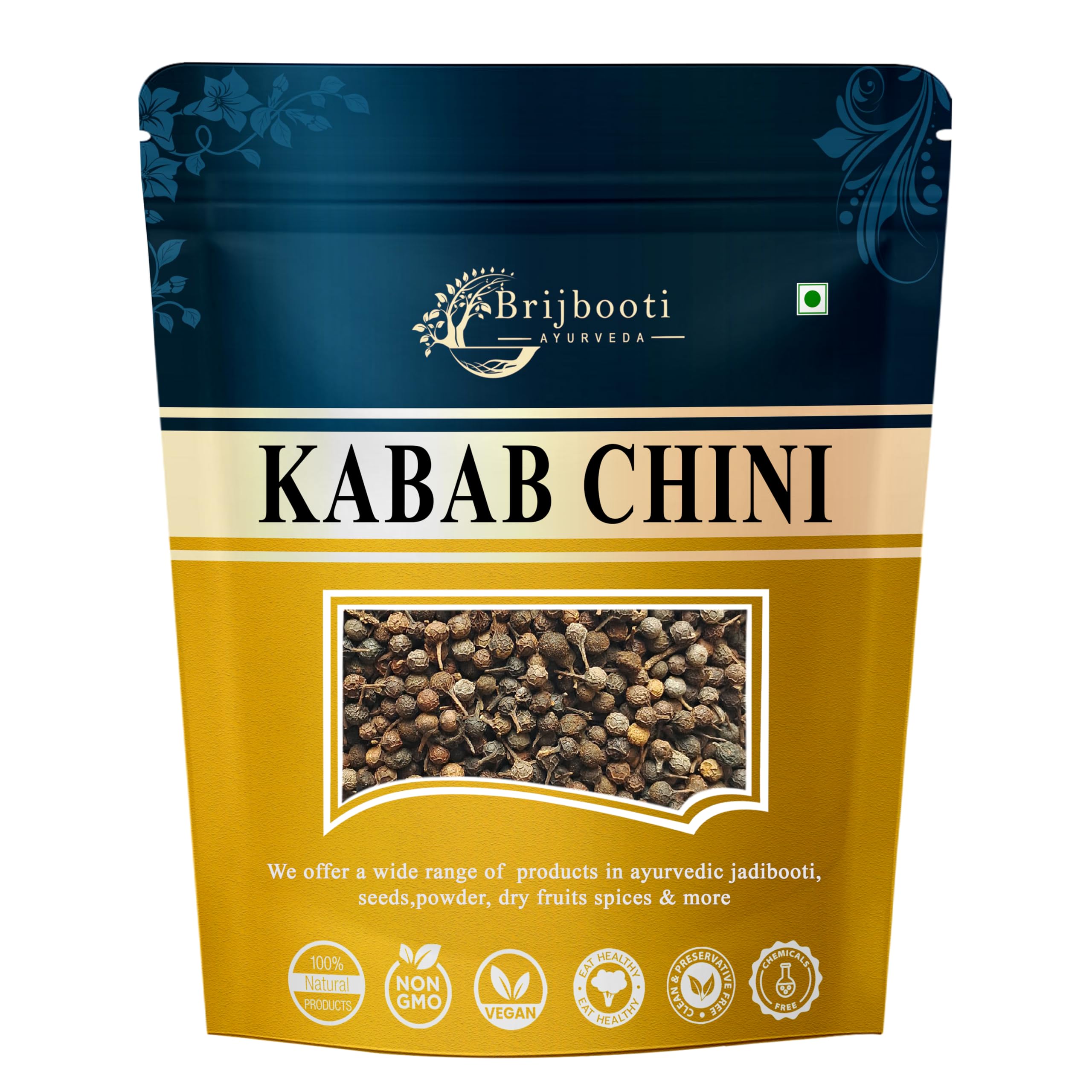 BrijBooti Kabab Chini - Sheetal Chini - Piper Cubeba - Cubeb Berries - Kankol Mirch (50 Gr) (B0BLYS6X1J) Amazon Price History, Amazon Price Tracker