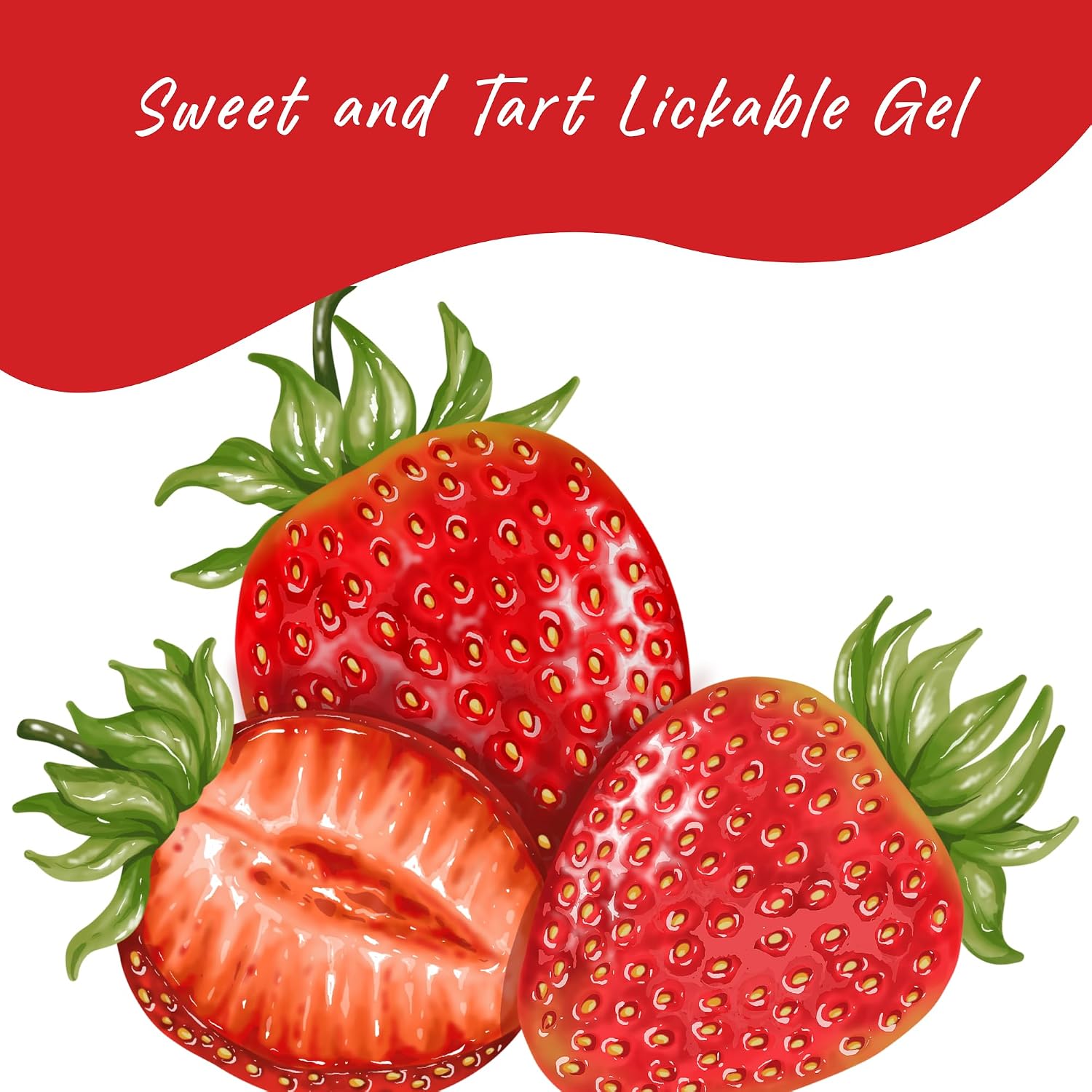 Smack Tarts Strawberry Lickable Oral Sex Gel 4oz | No Gag Strawberry Deep Throat Spray