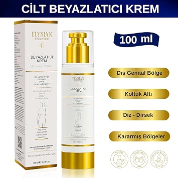 Cilt Beyazlatıcı | Kararma Giderici Krem - Genital Bölge, Koltuk Altı, Bikini Bölgesi, Dirsek ve Vücut 100 ml