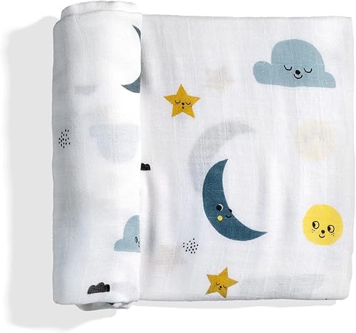 Rookie Humans Mantas envolventes de muselina de bambú súper suaves de viscosa para bebés niñas y niños  Suave como la seda  Mantas de pañales de 47