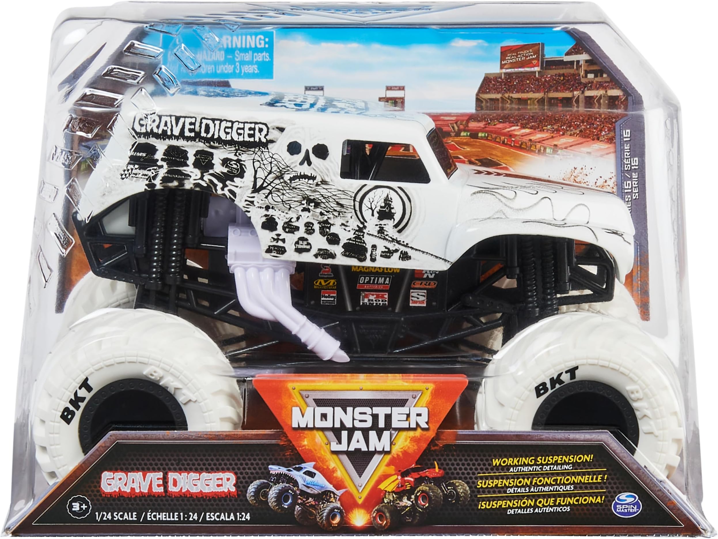 Monster Jam 1:24 Diecast Vehicle Grave Digger #1 - Multicolor