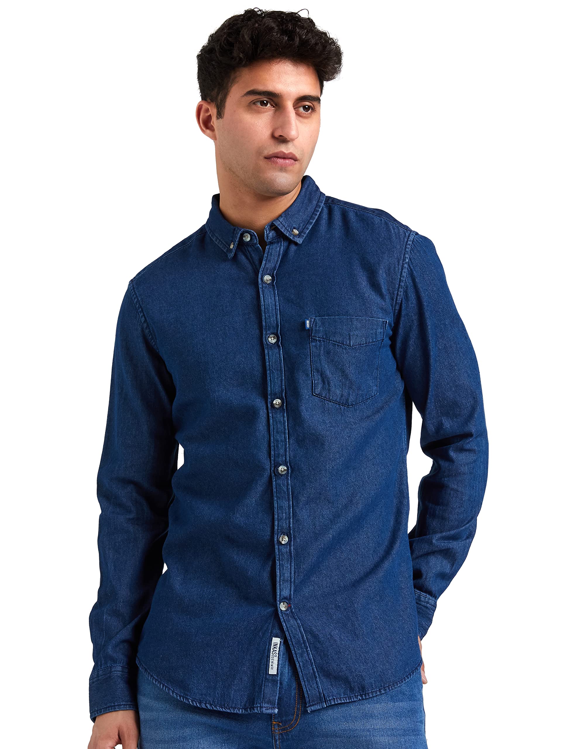 Men's Solid Slim Fit Casual Shirt