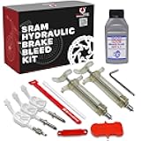 DOT 5.1 SRAM Avid Formula Hayes Bike Hydraulic Brake Bleed Kit – 250ml Mineral Oil Brake Fluid, SRAM Bleeding Edge Tool, Bike Disc Hydraulic Brake Bleeder, Hydraulic DOT Brake Bleed Kit Compatible