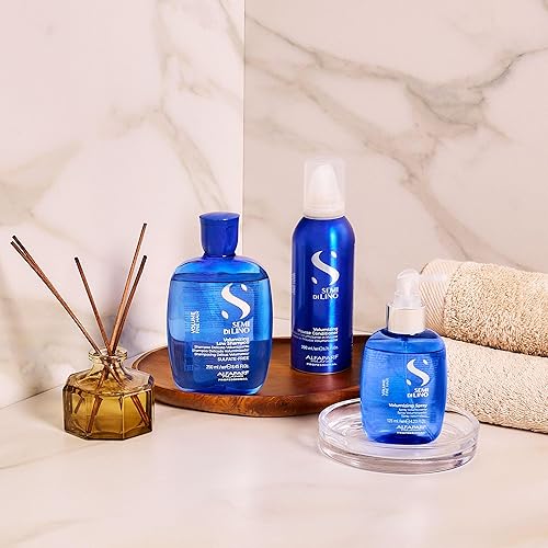 Miniatura 7 de ALFAPARF MILANO Semi Di Lino - Spray sin enjuague para cabello fino, espray voluminizador que añade cuerpo y grosor duraderos, antiencrespamiento,