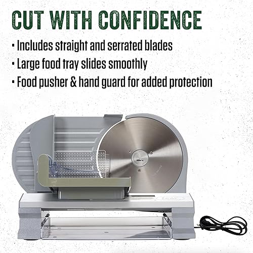 Miniatura 12 de LEM Productos Máquina cortadora de carne eléctrica de 7 ½ pulgadas con hoja dentada de acero inoxidable